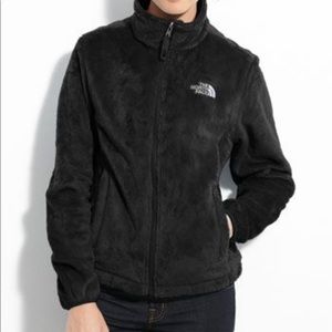 North Face fuzzy jacket.